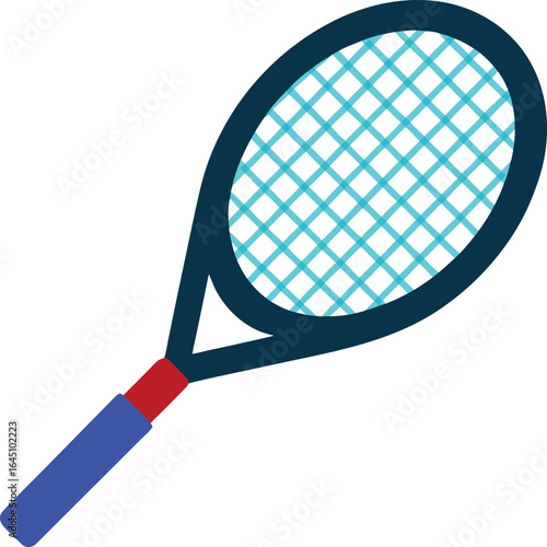 Vector illustration of a  tennis bat,  perfect for tennis bat logos and icons