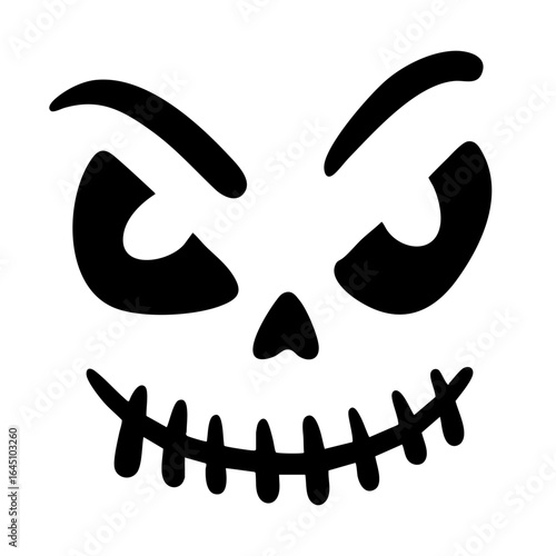 Halloween ghost horror expression illustration