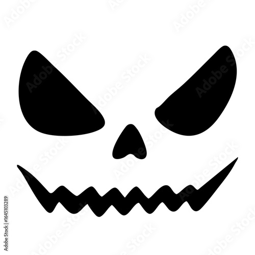 Halloween ghost horror expression illustration