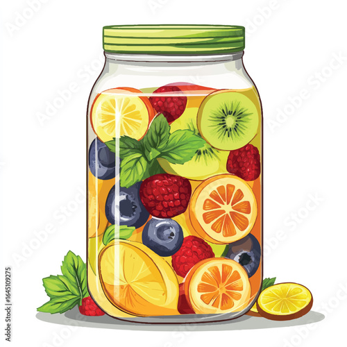 a fresh fruit_water infused