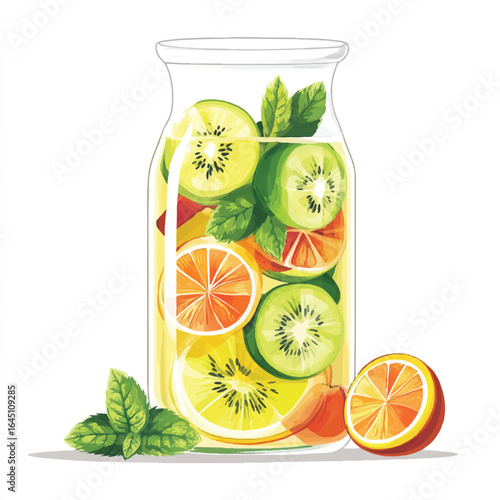 a fresh fruit_water infused