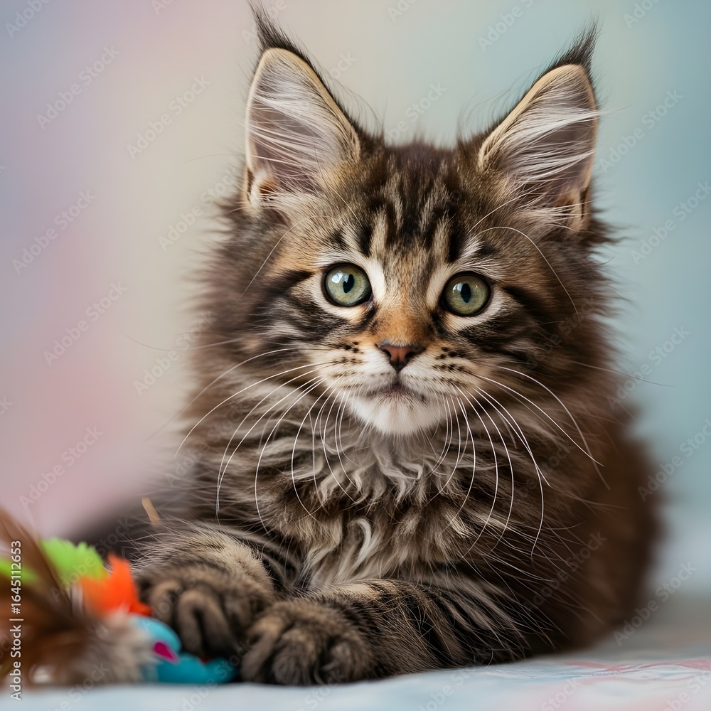 Fototapeta premium Precioso y lindo gatito bebé