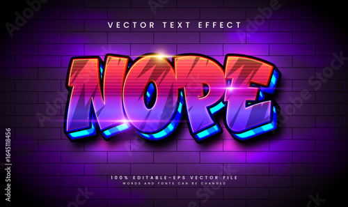 3d Elegant Glowing Vector Text Effect. Suitable for Tittle Design Event.