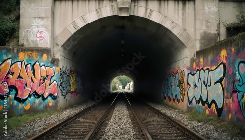 Fototapeta Naklejka Na Ścianę i Meble -  urban graffiti wall