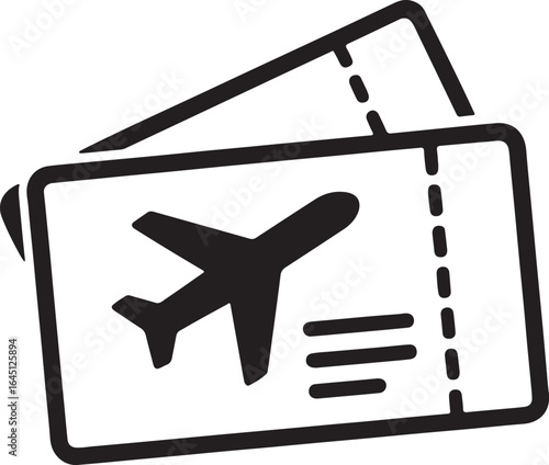 Air plane tickets icon transparent