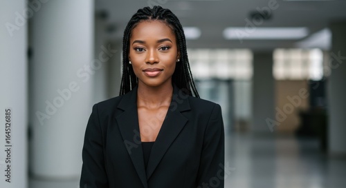 Professional Woman Smiling in Business Attire Portrait
