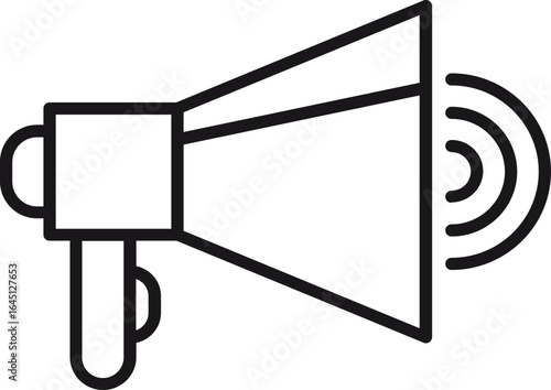 vector illustration of a megaphone