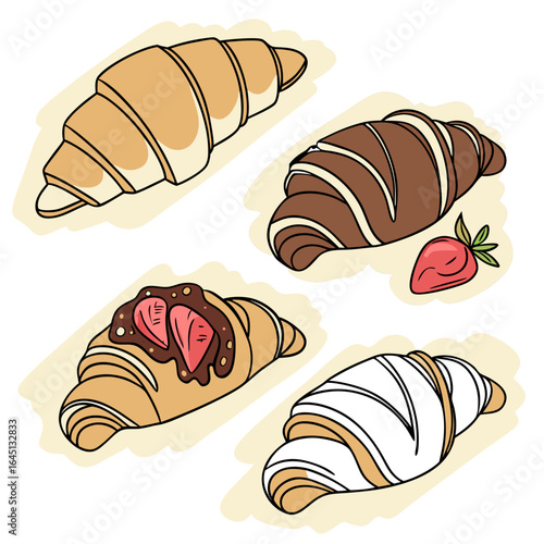 set of croissant