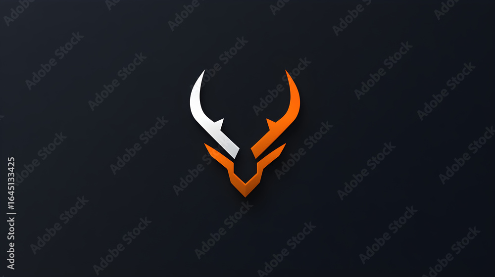 Fototapeta premium Deer icon logo illustration