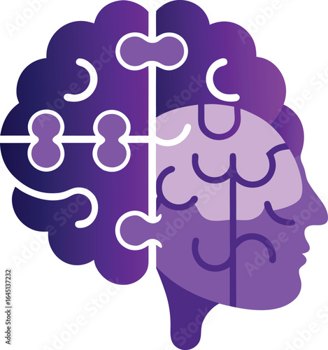 Brain with Puzzle Pieces – World Alzheimer’s Day Awareness Illustration