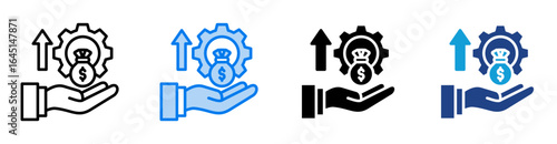 Assets icon set multiple style collection