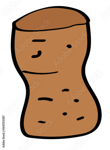 cork from a wine bottle stopper