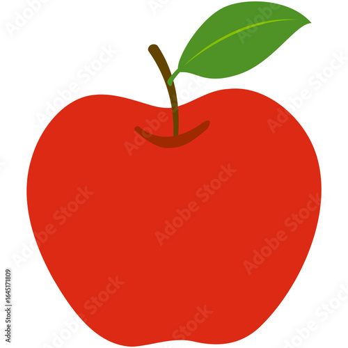 apple summer tropical fruits illustration