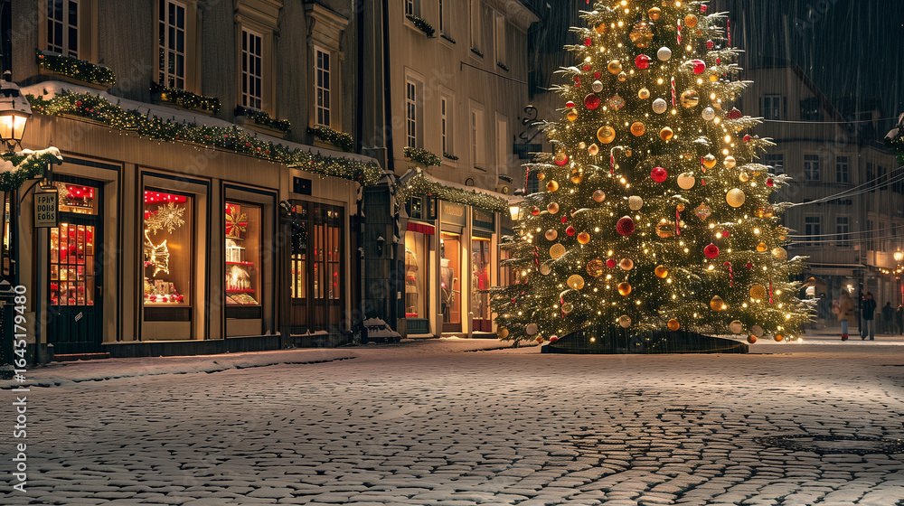 Obraz premium decorated for Christmas
