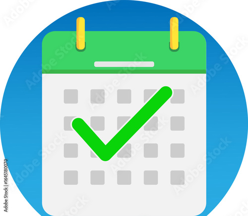 illustration calender checkmark -vector