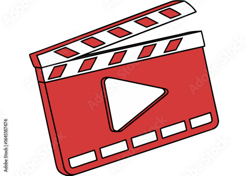 movie clapper board icon