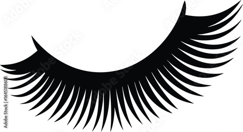3d eyelash on the white background.eps