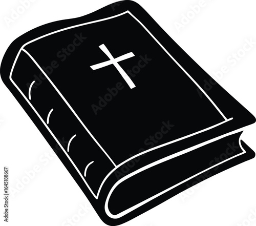 ancient bible on the white background.eps