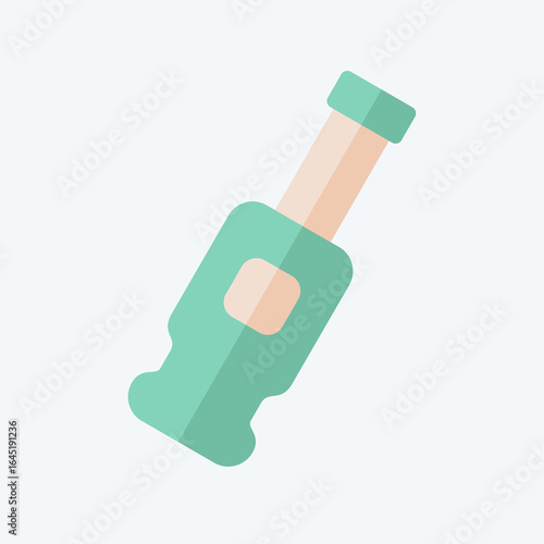 Icon Beer. related to BBQ symbol. flat style. design editable