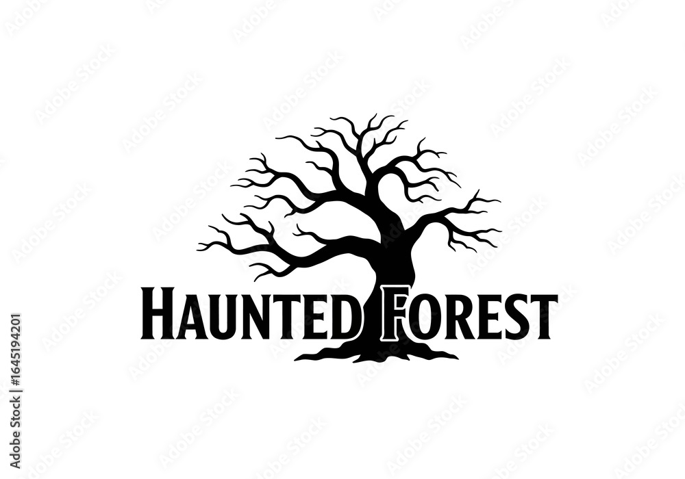 Obraz premium Spooky Silhouette Tree with 