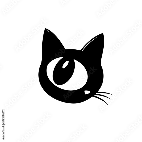 alien cat wit one eye clipart