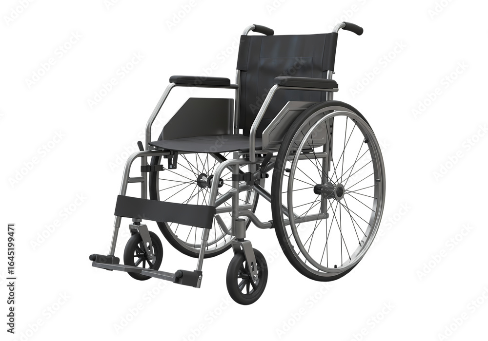 Fototapeta premium Manual Wheelchair A Symbol of Mobility and Independence on transparent background