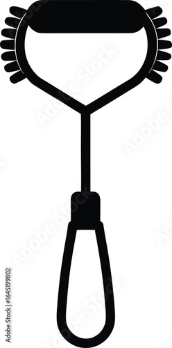 eyelash curler on the white background.eps