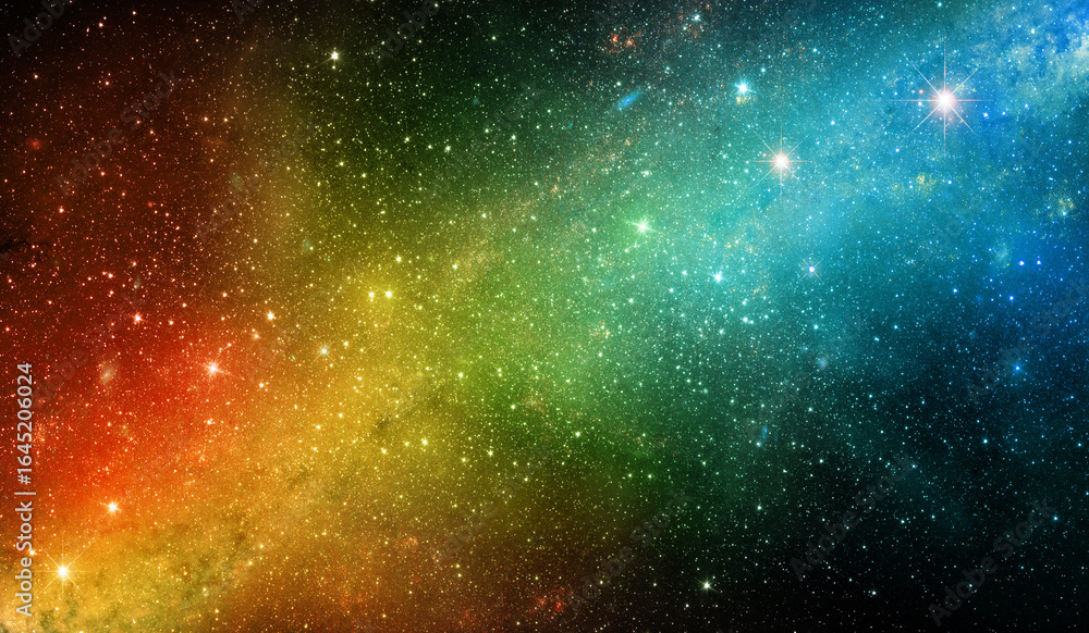 Obraz premium Space scene with stars in the galaxy. Universe filled with stars, nebula and galaxy,. Elements of this image furnished by NASA.