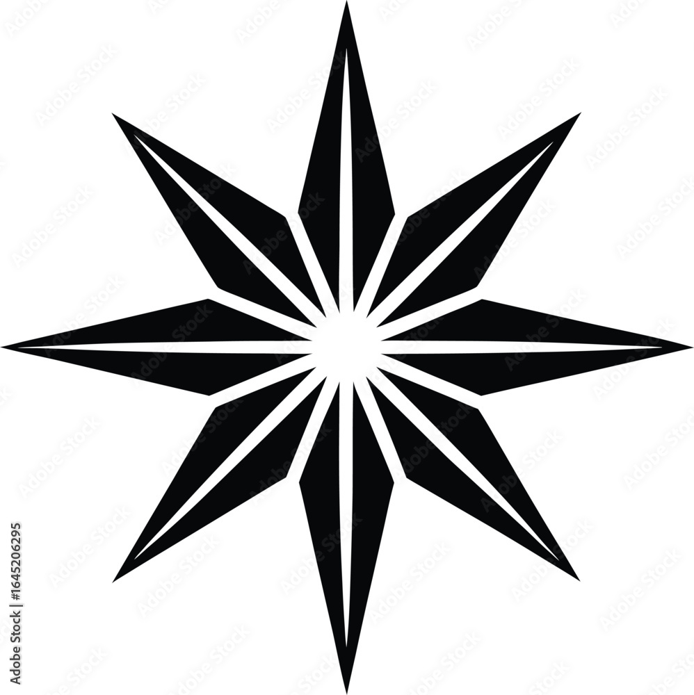 Fototapeta premium holy star emblem on the white background.eps