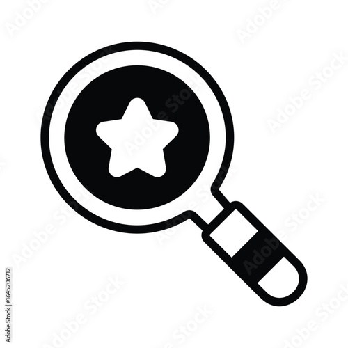 Ready to use glyph icon of event search