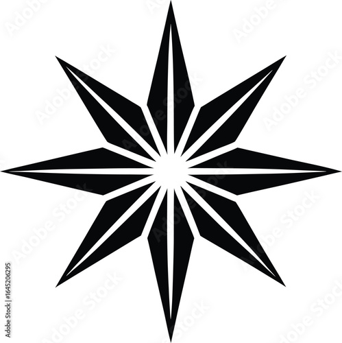 holy star emblem on the white background.eps