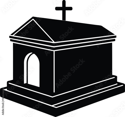 holy tomb on the white background.eps