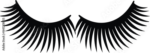 magnetic eyelash on the white background.eps