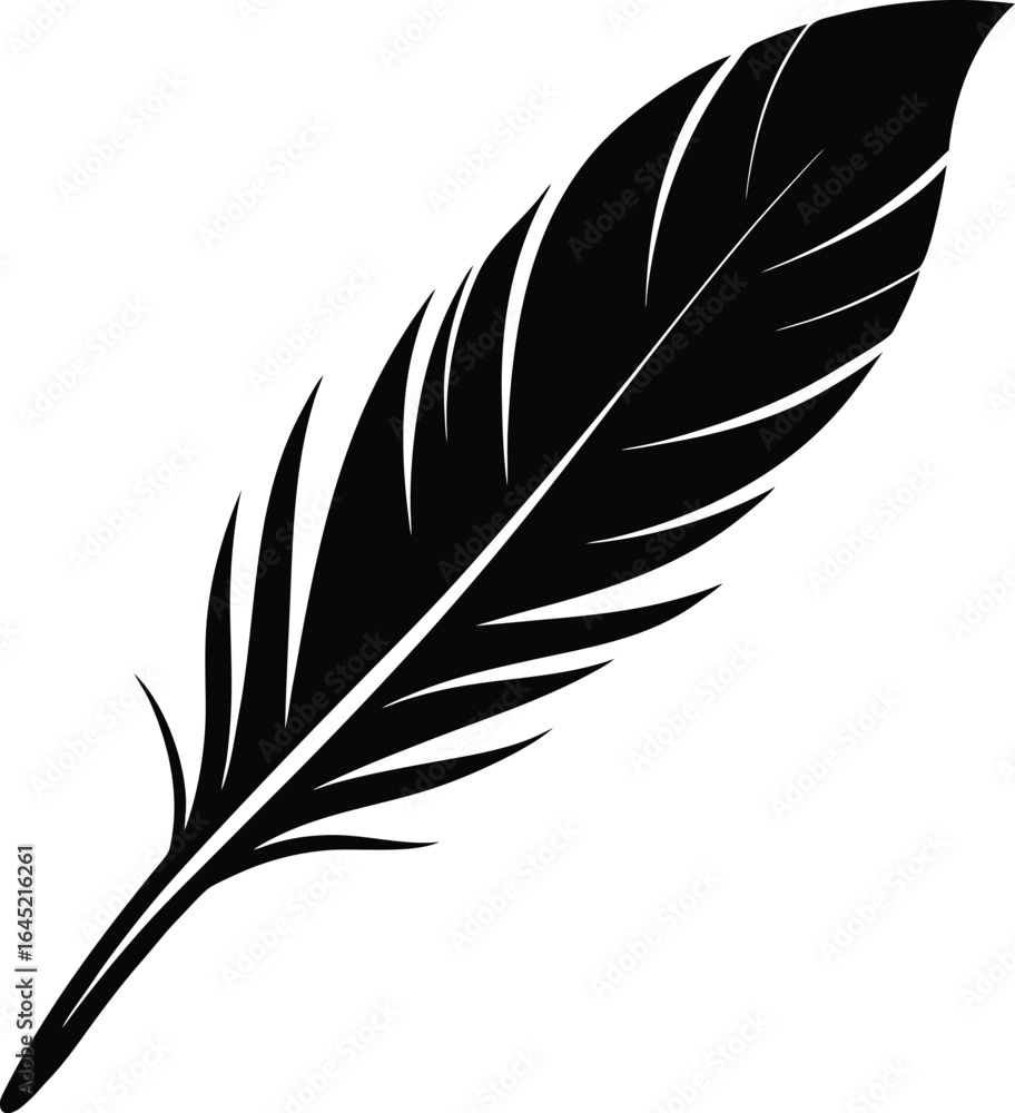 Obraz premium white feather on the white background.eps