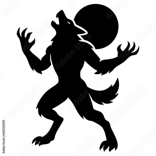 warewolf howling at the moon