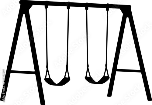 swing, line art, black and white, sketch, minimalist, outdoor furniture