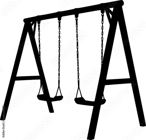 swing, line art, black and white, sketch, minimalist, outdoor furniture