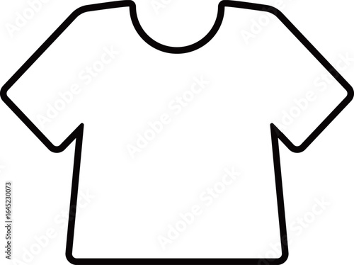 Tシャツのアイコン　モノトーン