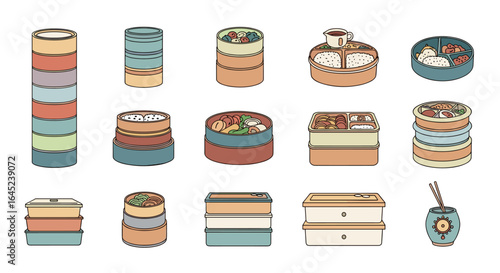 Modern bento box designs for delicious packed lunches and healthy meal preparation