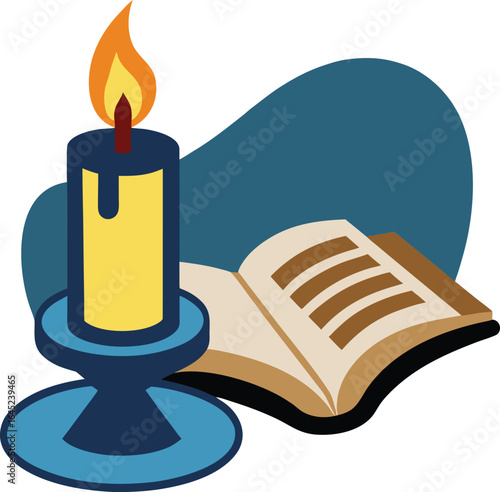 Candle and Prayer – Fast of Gedaliah Illustration
