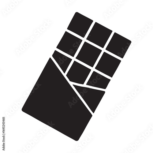 Chocolate Bar Icon Silhouette

