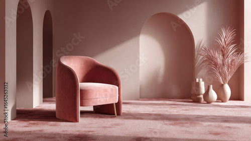 beautifully styled interior featuring stunning carpet layered with unique ar catalog designs