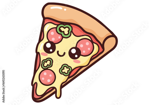 Delicious pizza with fresh ingredients and vibrant colors
