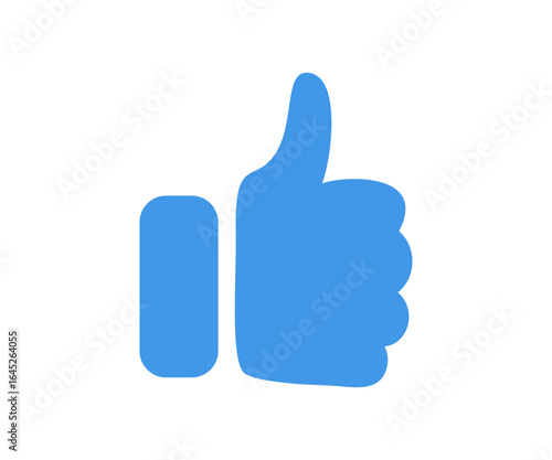 Thumb up icon. Ok sign. Positive choice, like decision symbol vector design and illustration.
