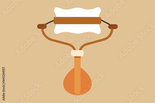 Wooden Facial Roller with Linen Pouch