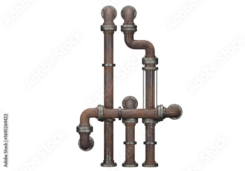 Wallpaper Mural Oil pipes system old Torontodigital.ca