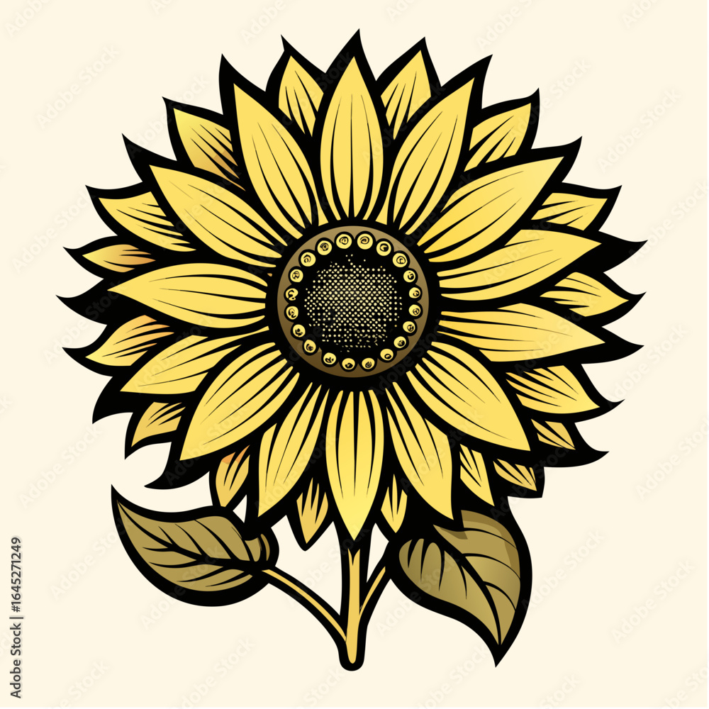 Fototapeta premium vintage-wildflower-bouquet--black-ink-pen-sketch