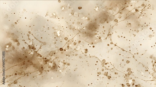Elegant abstract watercolor background with a modern fluid design featuring soft muted brown and beige tones and a subtly textured grunge like effect