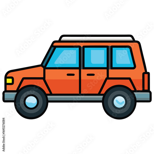 Wallpaper Mural Modern suv vehicle icon design on white background Torontodigital.ca