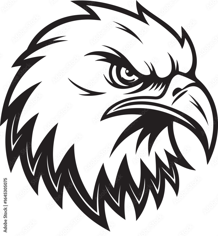 Obraz premium Eagle's head t-shirt vector design